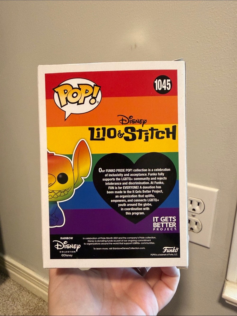 Funko Pop! Disney Stitch Rainbow Vinyl Figure - Multicolor - Picture 2 of 2